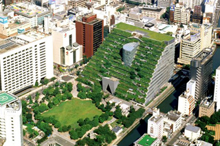 ACROS Fukuoka. Вертикальный сад